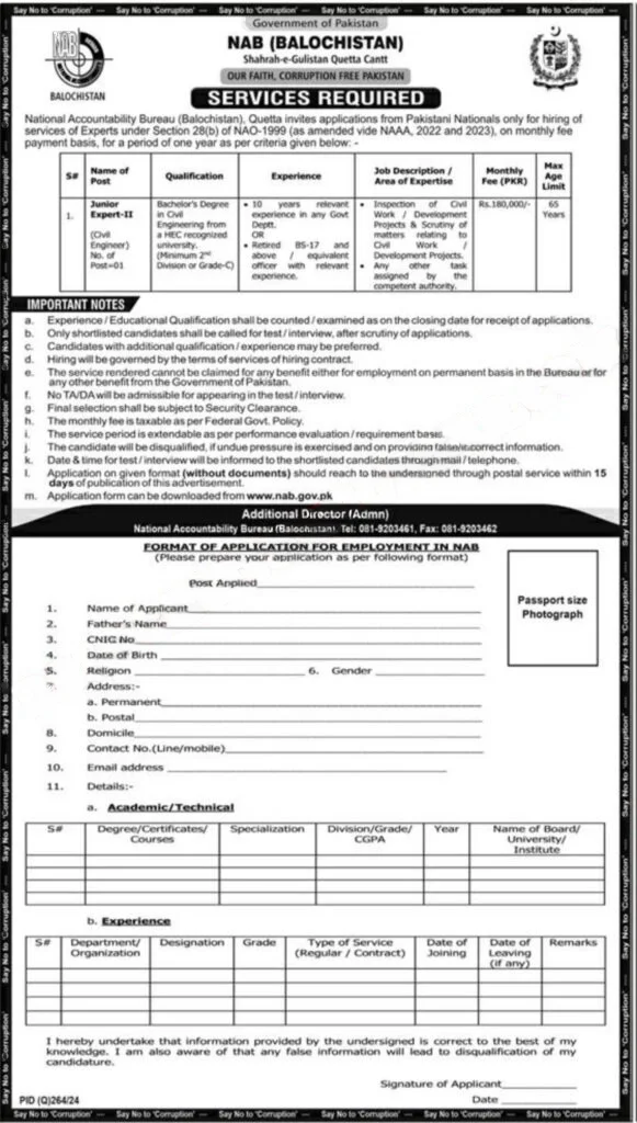 Junior Expert Jobs in NAB