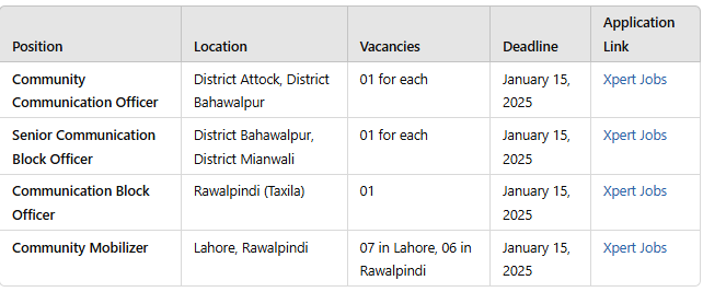 MicroMerger Careers Polio Programme Roles in Lahore, Rawalpindi, Attock & More