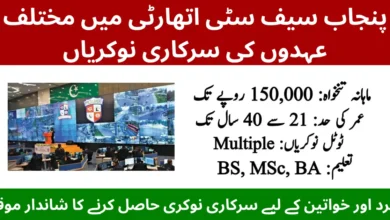 Punjab Safe Cities Authority Jobs 2026 – Apply Online for PSCA Career Opportunities