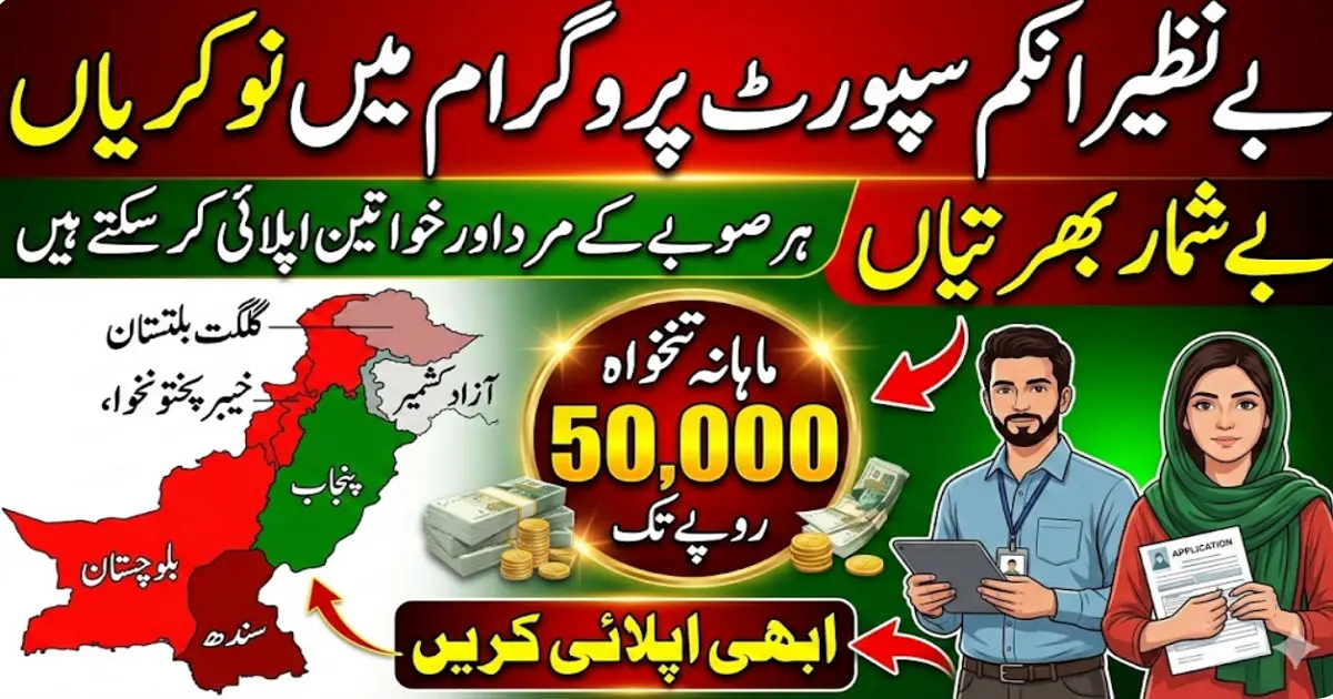 Benazir Income Support Programme BISP Jobs 2026 Apply Now