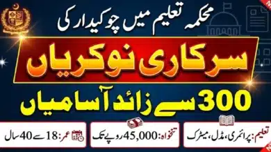 Education Department Chowkidar Jobs 2026 Male And Female