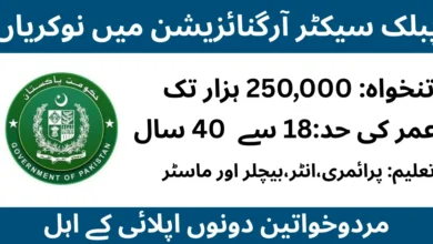 Public Sector Organization Jobs 2026 Quetta