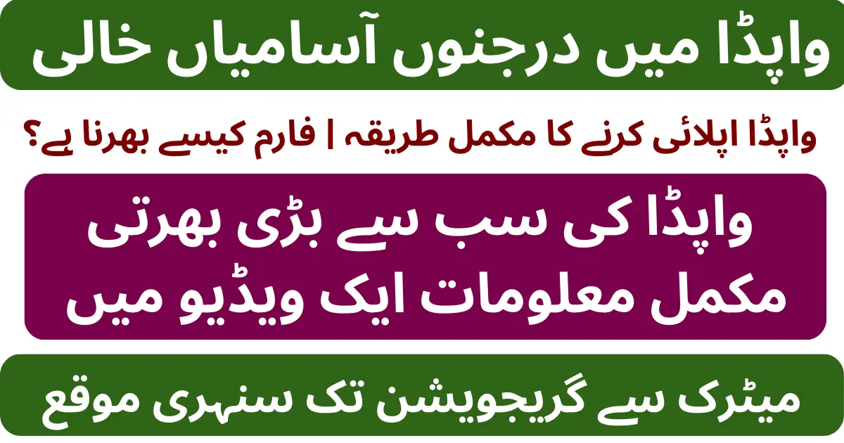 Water and Power Development Authority WAPDA Jobs 2026