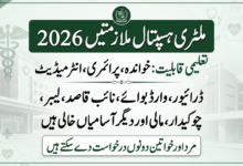 Combined Military Hospital CMH Jobs 2026 For Driver, Aya, Naib Qasid And Other Staff