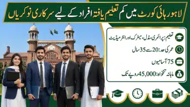 Lahore High Court Jobs 2026 For Cook Sweeper And Other Staff