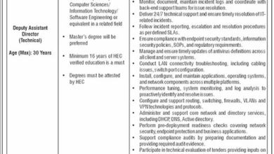 NADRA Jobs 2026 Deputy Assistant Director (Technical) Vacancy Apply Online