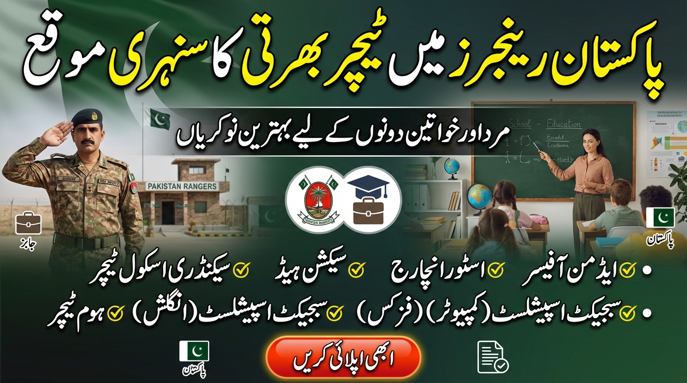 Pakistan Rangers Foundation Jobs 2026 – Quaid-e-Azam Rangers School & College
