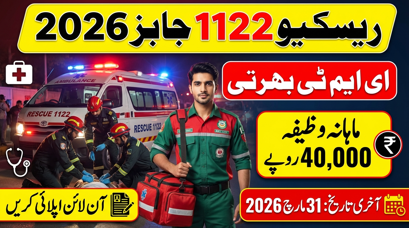 Rescue 1122 Jobs 2026 Apply Online, Eligibility, District Vacancies, and Selection Process