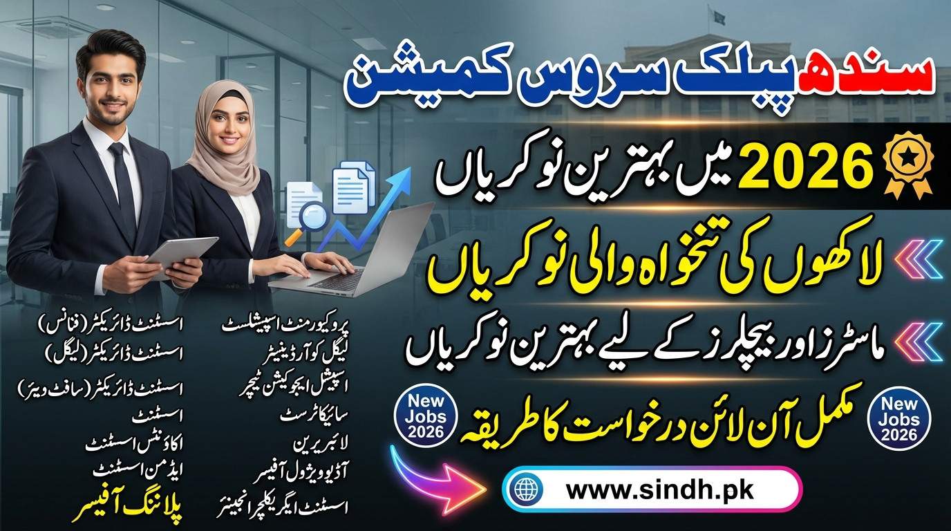 Sindh Public Service Commission Jobs 2026 – Complete Guide to SPSC Advertisement No. 012026