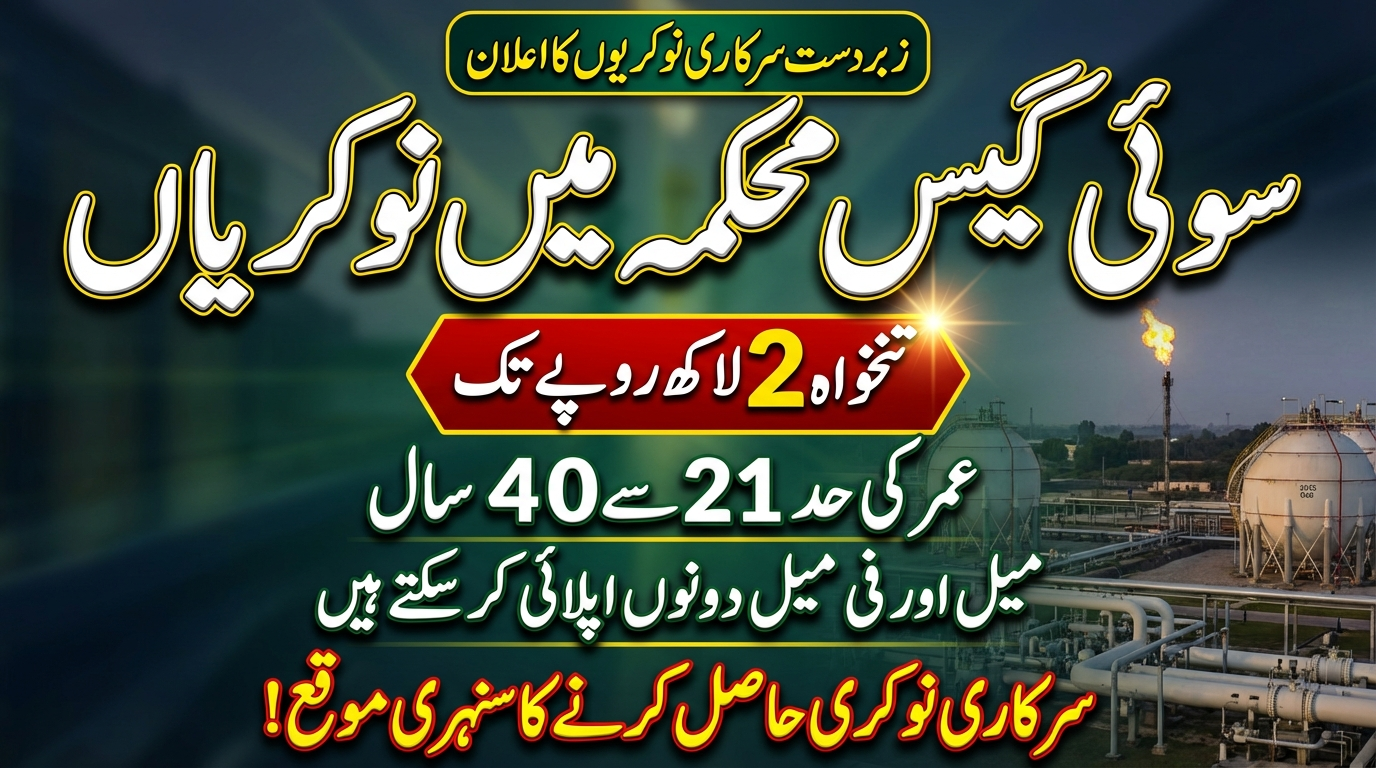 Sui Southern Gas Company Limited Jobs 2026