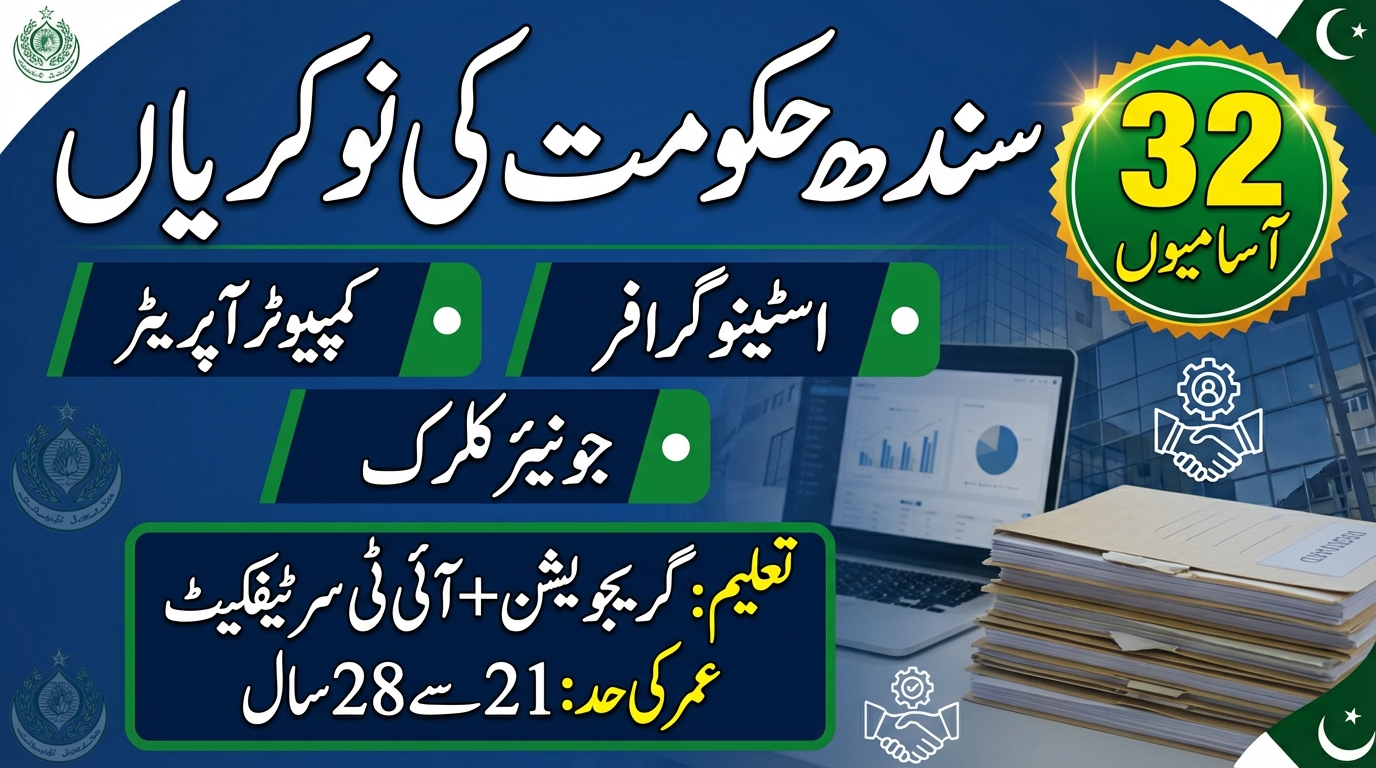 Women Development Department Sindh Jobs 2026 For Stenographer, Clerk And Other Staff