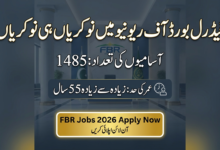 FBR Jobs 2026 Federal Board of Revenue Job Opportunities For Engineer, Driver And Other Staff