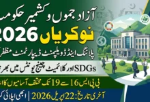 Government of Azad Jammu & Kashmir Jobs 2026 – P&D Department Muzaffarabad