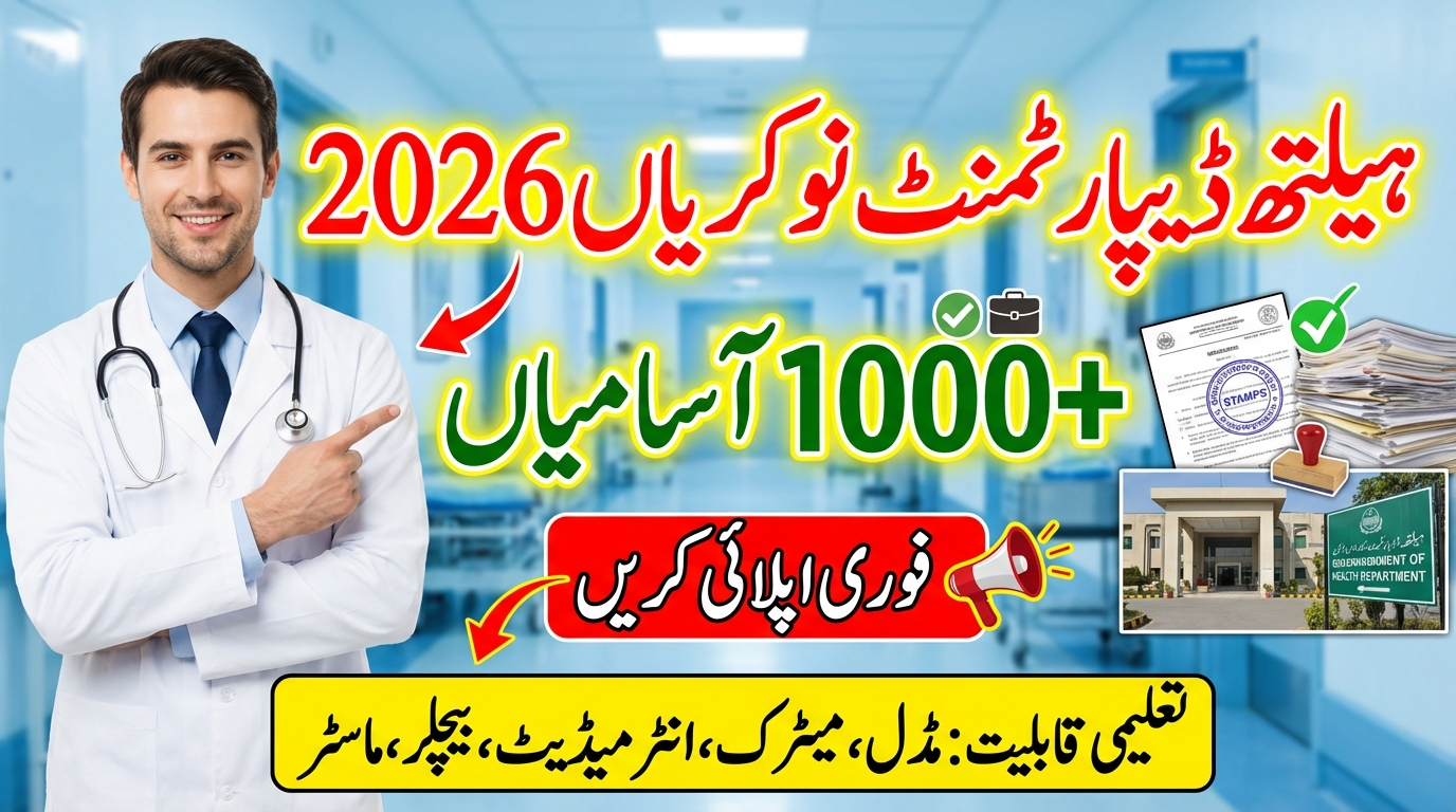 Government of Pakistan Health Department Jobs 2026 – Complete Detailed Guide
