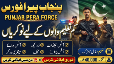 PERA Force New Jobs In Pakistan For Driver, Cook And Other Staff