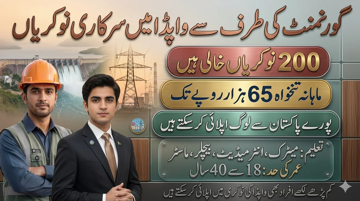 WAPDA Jobs 2026 Latest Government Job Opportunities