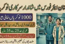 Join Pakistan Air Force as Medical Branch Commissioned Officer 2026 PAF Medical Jobs Online Registration