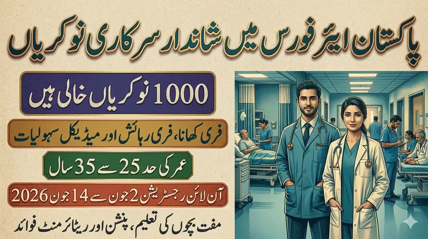 Join Pakistan Air Force as Medical Branch Commissioned Officer 2026 PAF Medical Jobs Online Registration