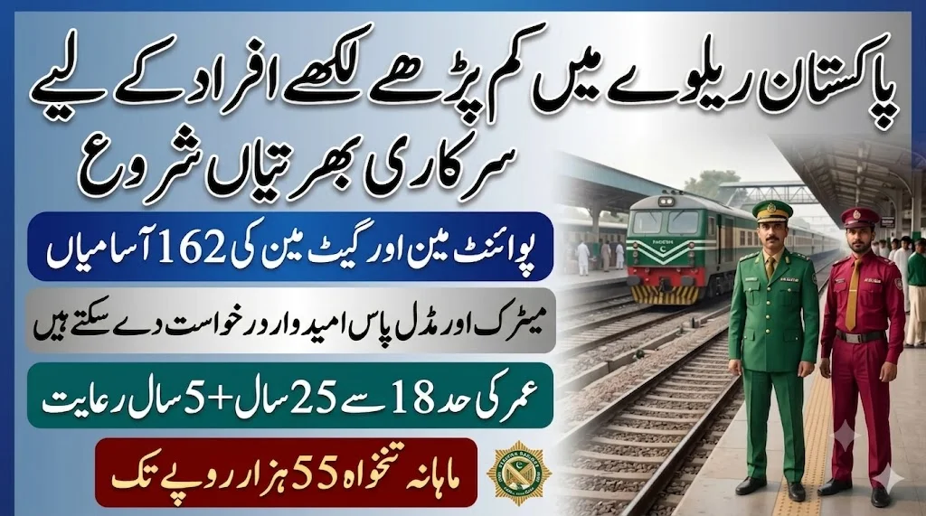 Pakistan Railways Multan Jobs 2026 – Apply for 162 Pointman & Gateman Vacancies